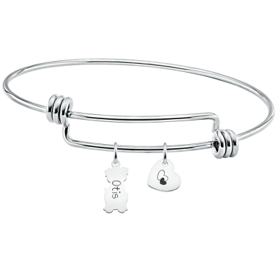 Personalised Dog Love Bangle Bracelet with...