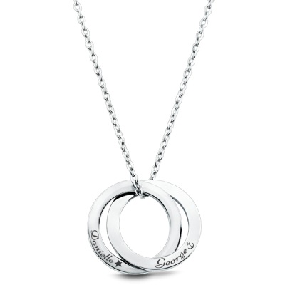 Personalised Engraved Eternity Necklace with...