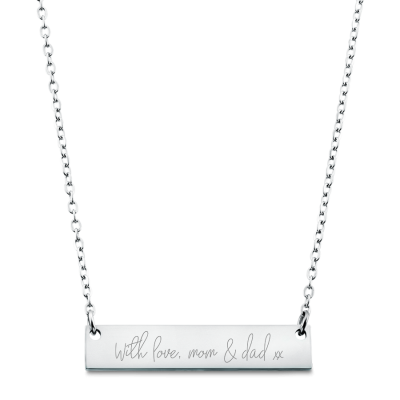 Personalised Engraved Necklace with Handwriting