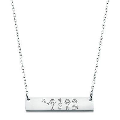 Personalised Engraved Plate Necklace