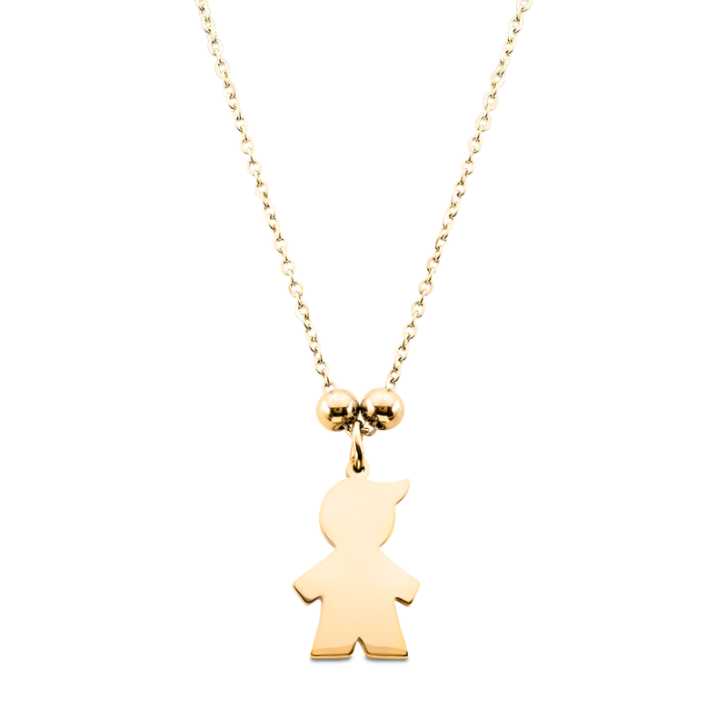 Personalised Son Necklace - Gold - 62