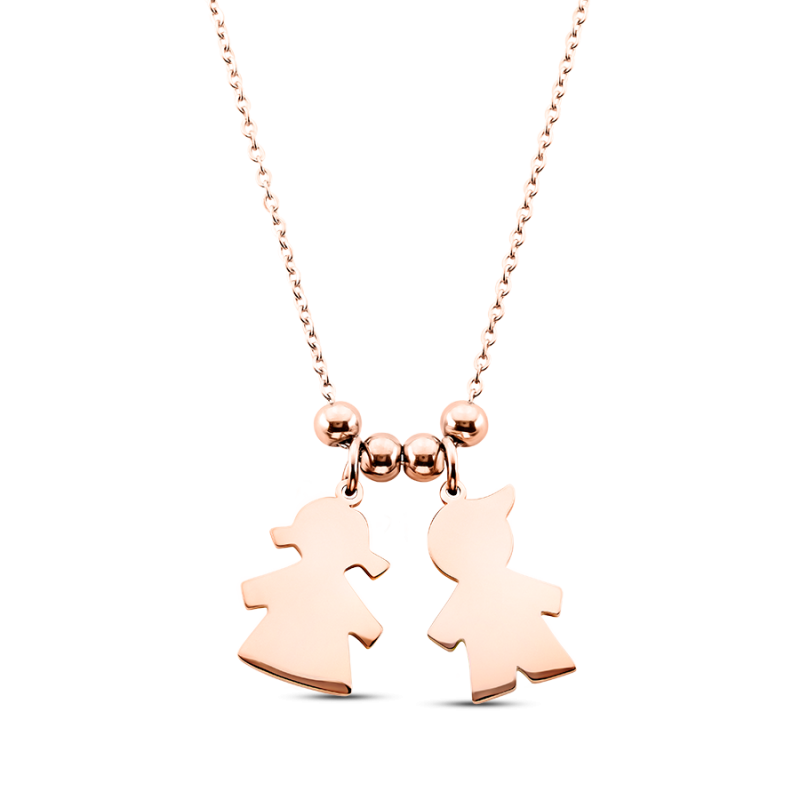 Personalised Children Necklace - Rosegold - 61