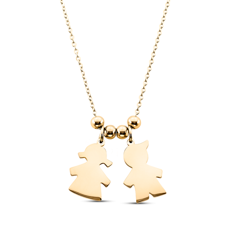 Personalised Children Necklace - Gold - 62