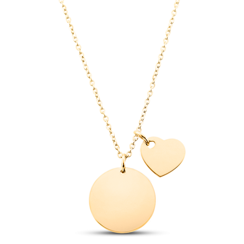 Personalised Illustration Necklace - Gold - 62