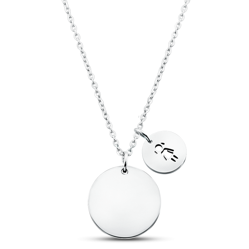 Personalised Children Necklace - Silver - 60