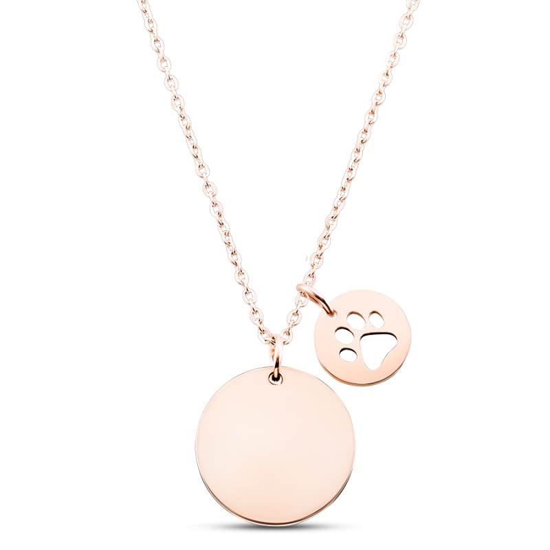 Personalised Dog Breed Necklace - Rosegold - 61