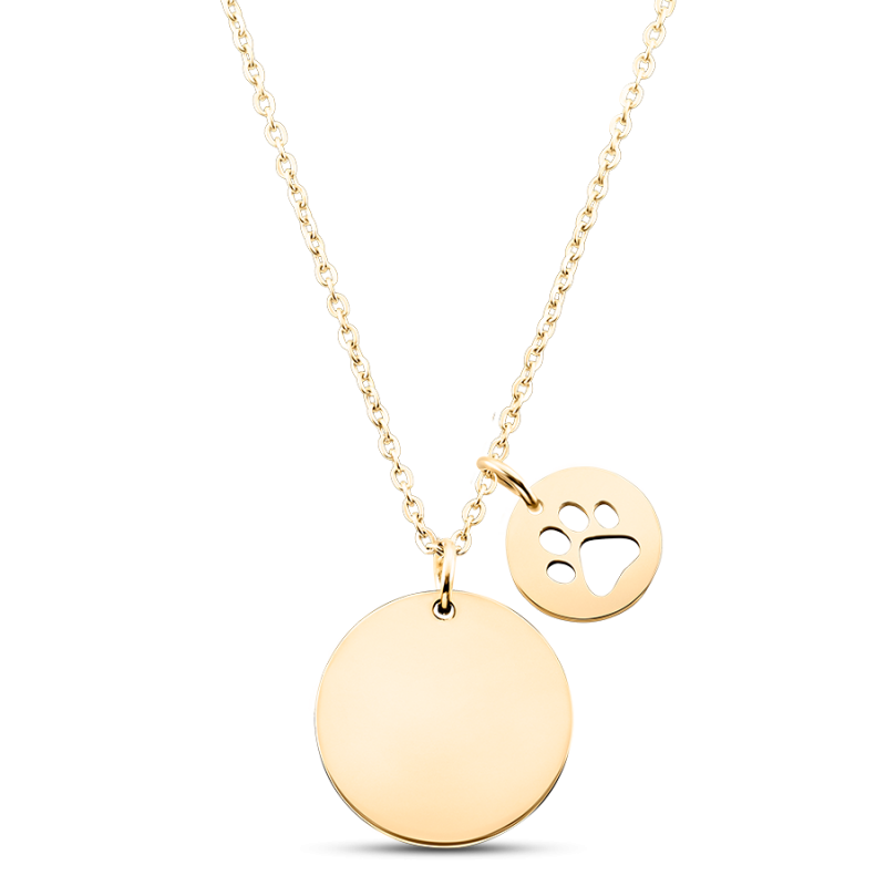 Personalised Dog Breed Necklace - Gold - 62