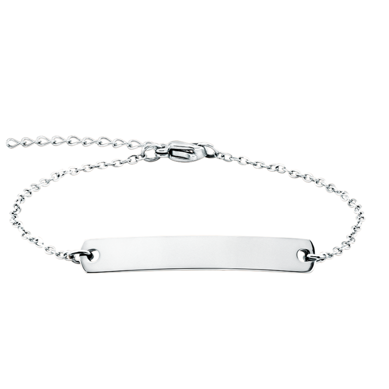 Personalised Plate Bracelet - Silver - 60