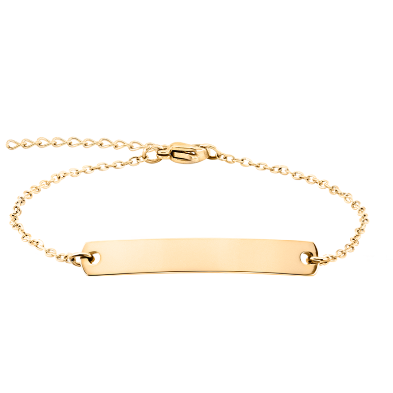 Personalised Plate Bracelet - Gold - 62