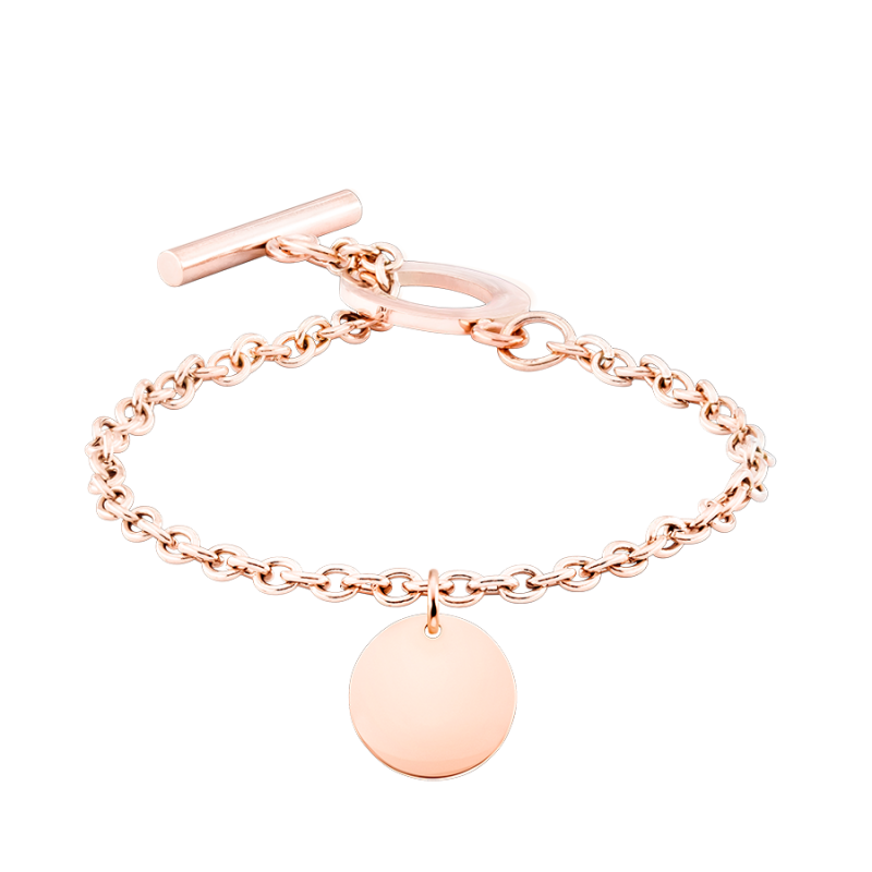 Personalised Luxury Circle Bracelet - Rosegold - 61