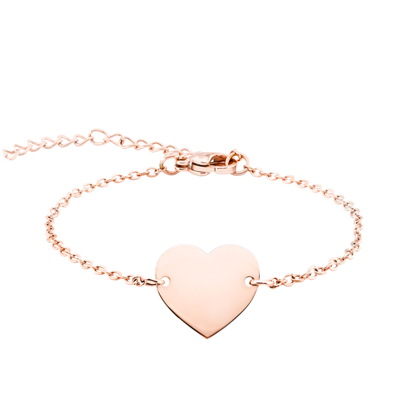 Personalised Heart Bracelet - Rosegold - 61