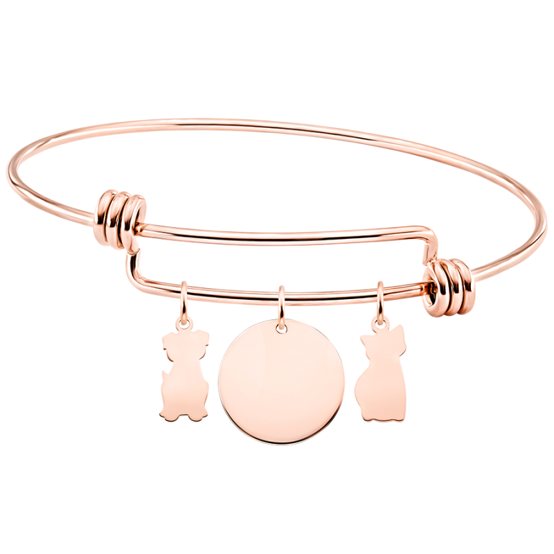 Personalised Dog & Cat Bracelet - Rosegold - 61