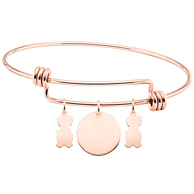 Personalised Multi-Dogs Bracelet - Rosegold - 61