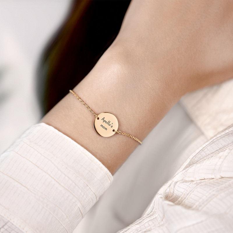 Personalised Circle Bracelet - Gold - 62