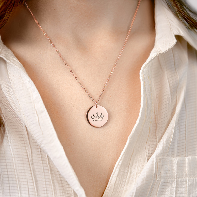 Personalised Illustration Necklace - Rosegold - 61