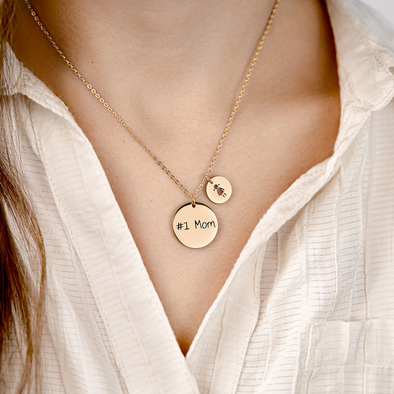 Personalised Children Necklace - Gold - 62