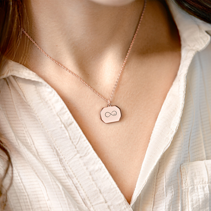 Personalised Illustration Necklace - Rosegold - 61