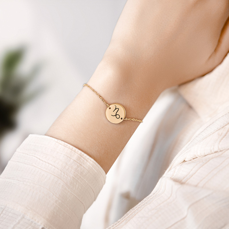 Personalised Zodiac Bracelet Bracelet - Gold - 62